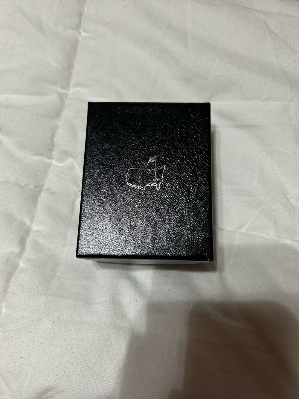 Masters Sterling Silver Map and Flag Pin - Picture 2 of 4